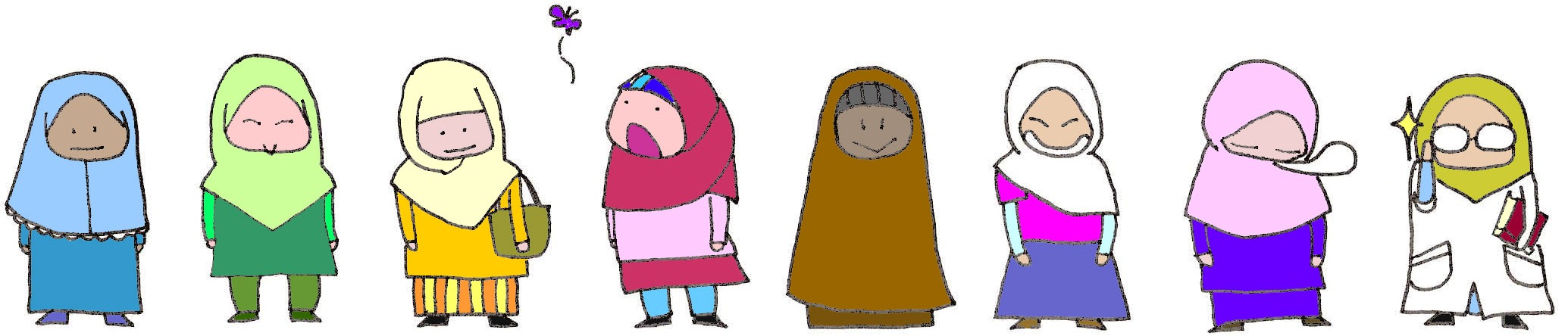 Gambar Kartun Muslimah Cilik Top Gambar